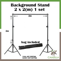 Studio Background Stand Support Tripod 2 x 2 M Portable Handle Kit 200 CM